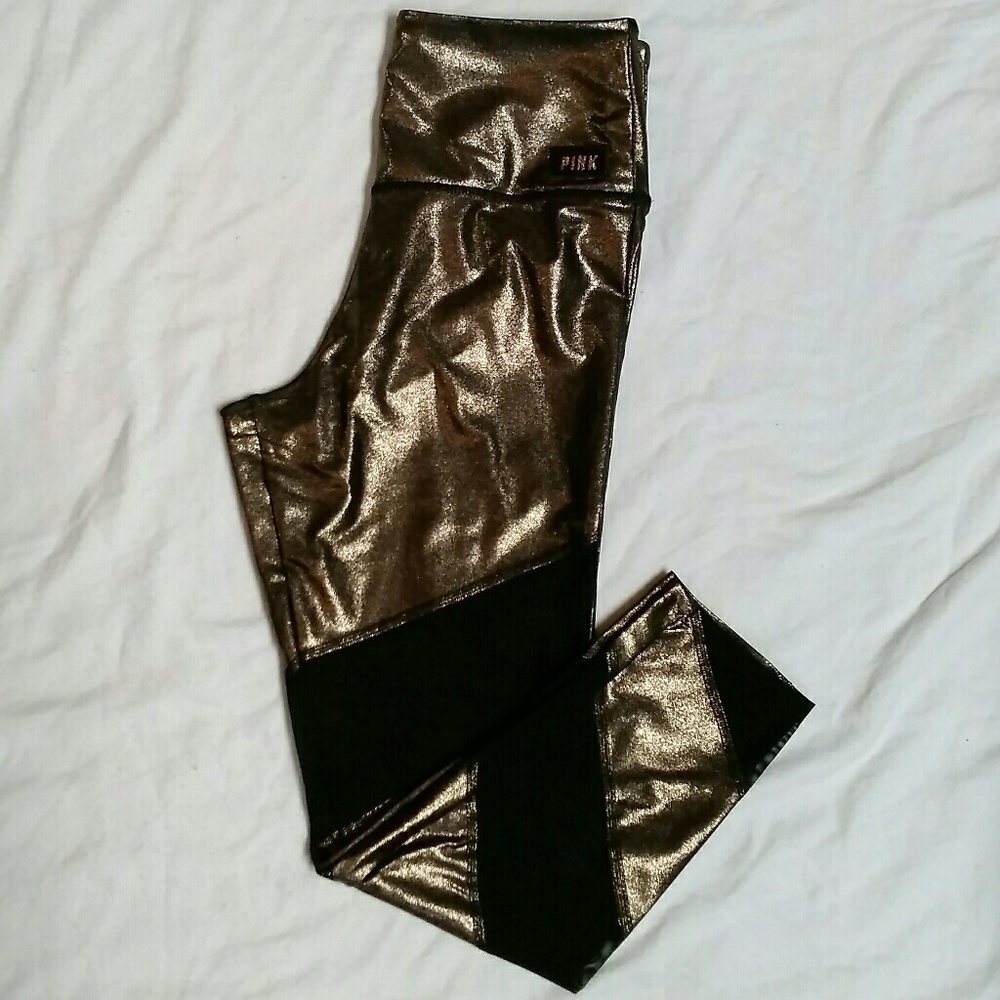 NWOT Victoria's Secret Pink Shine Mesh Legging